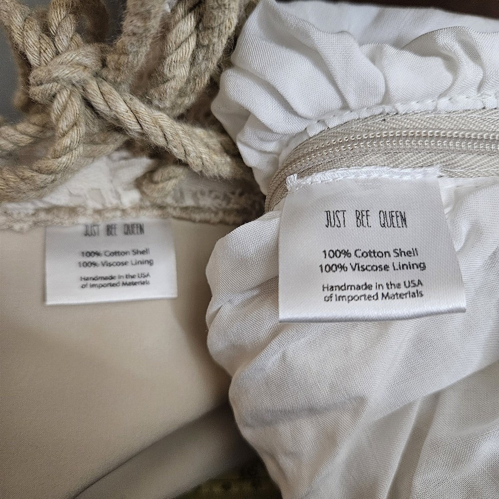 Just Bee Queen Ivory Crochet Lace 2-Piece Set Bandeau Top & Fringed Maxi Skirt M - Picture 4 of 14